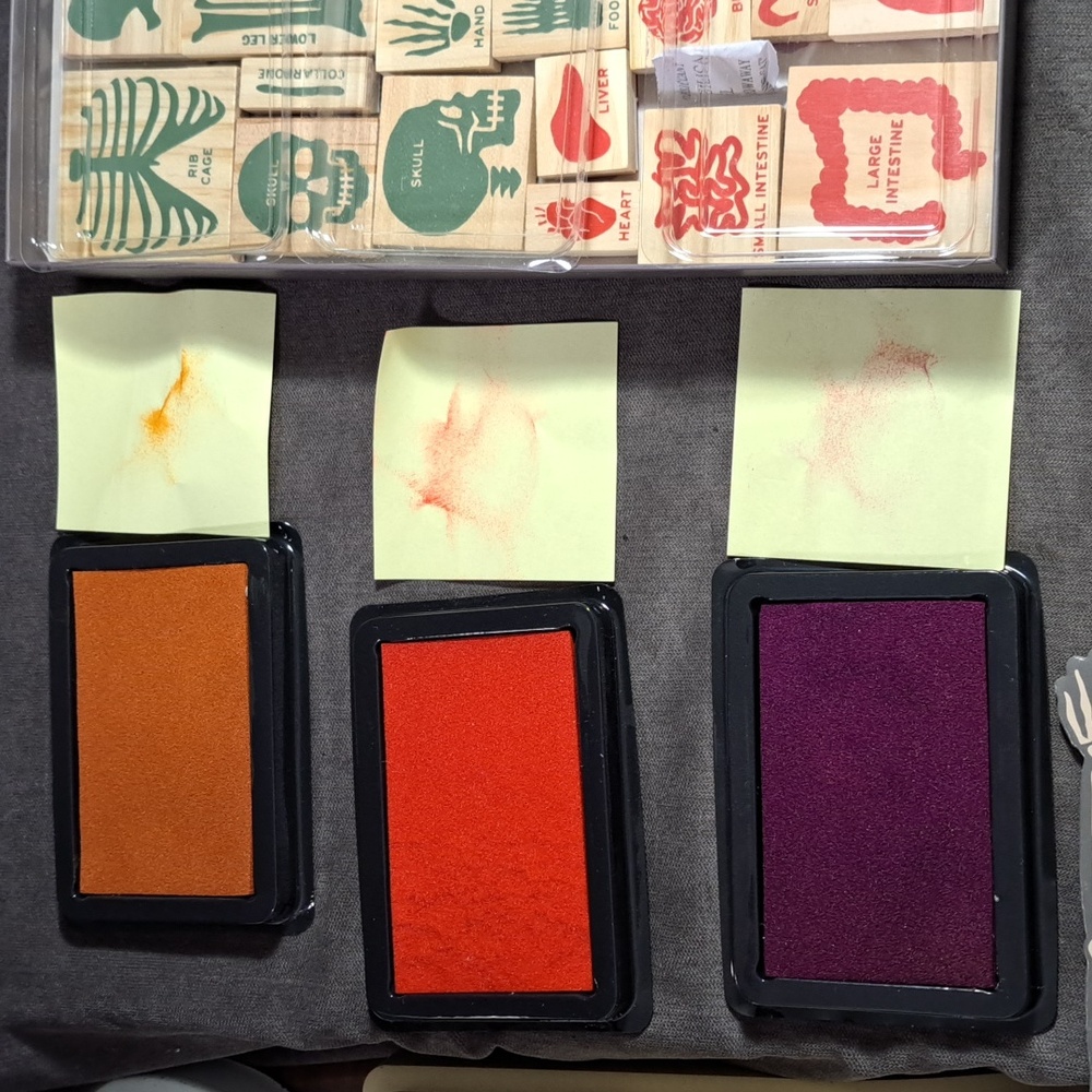Kikkerland Anatomy Ink Stamp Boxed Set NWOT *UNUSED Age 3+ - Picture 9 of 10